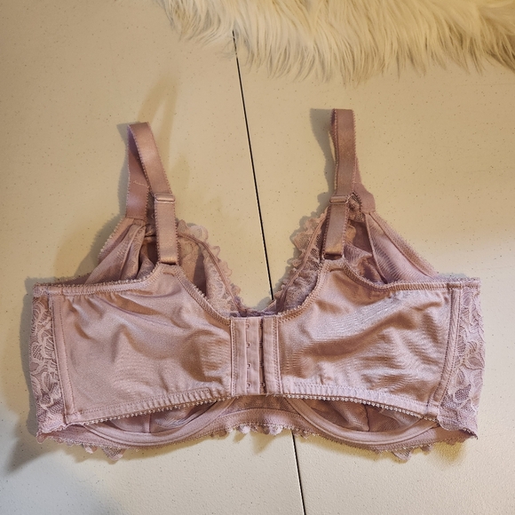 Deesse Femme Couture Purple Lace Unlined Underwire Bra 42H Lingerie Unpadded - Picture 5 of 7